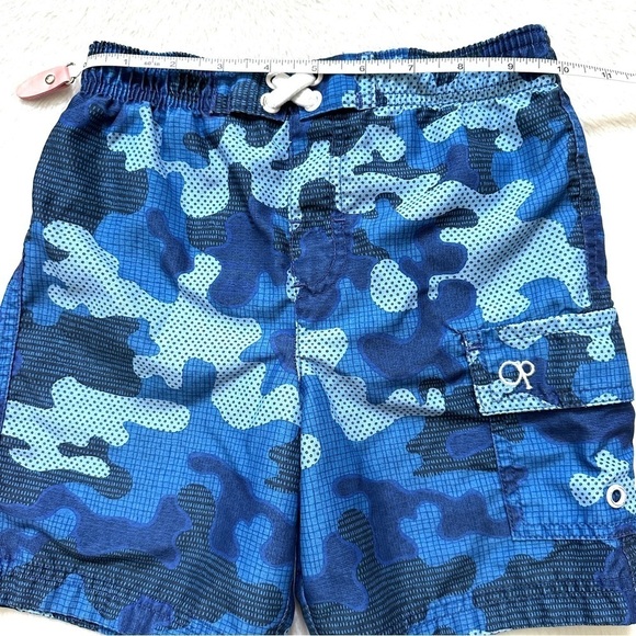 ⭐️ 5 for $25 OP Swim Shorts with Pocket Blue Camo Print Size 3 T - Picture 4 of 6